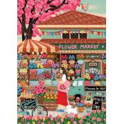 Puzzle Pieces and Peace Mercado De Flores1500 peças
