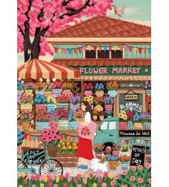 Puzzle Pieces and Peace Mercado De Flores1500 peças