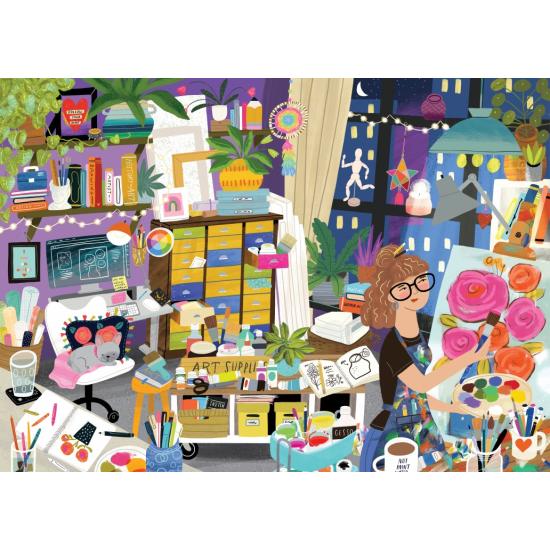 Puzzle Pieces and Peace O meu lugar feliz é no Art Studio 1500 p