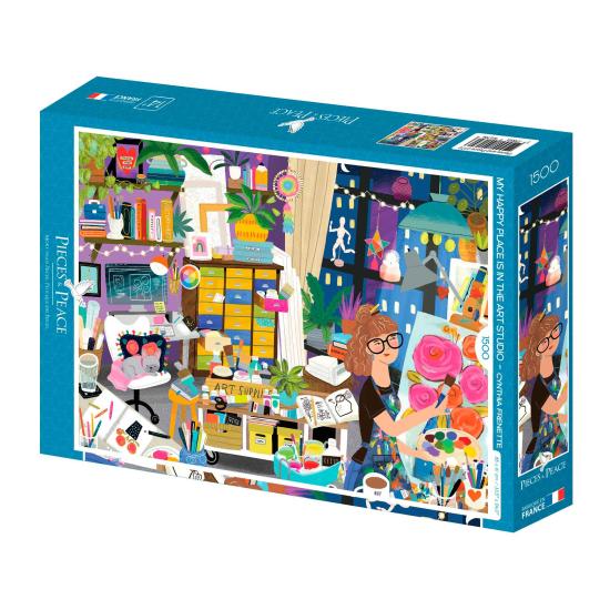 Puzzle Pieces and Peace O meu lugar feliz é no Art Studio 1500 p
