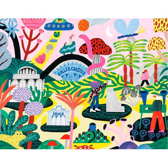 Puzzle Pieces and Peace Montanha russa de 1000 pçs