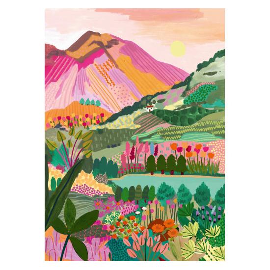 Puzzle Pieces and Peace Montanha do Arco-íris de 1000 peç