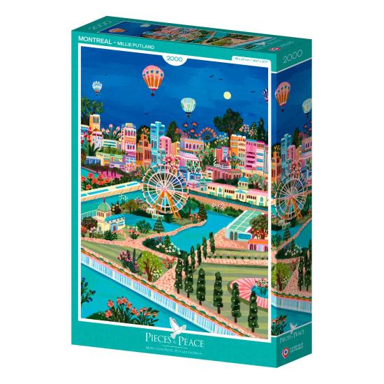 Puzzle Pieces and Peace Montreal de 2000 peças
