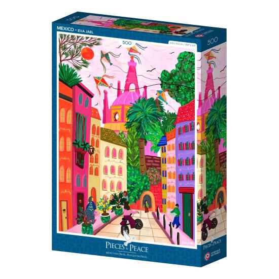 Puzzle Pieces and Peace México de 500 peças