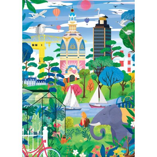 Puzzle Pieces and Peace Nantes Fantástico de 1500 peças