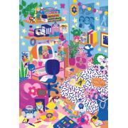 Puzzle Pieces and Peace Nostalgia Dos Anos 90 1000 Pçs