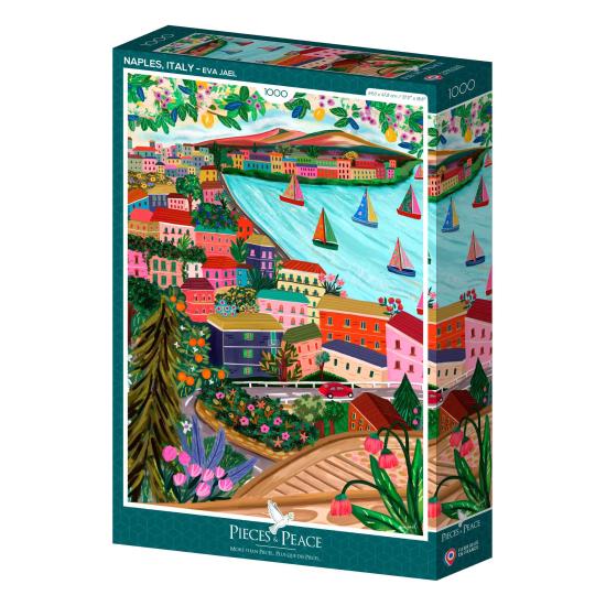 Puzzle Pieces and Peace Nápoles, Italia de 1000 peças