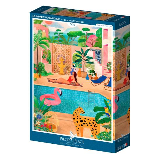 Puzzle Pieces and Peace Paraíso de Verão de 500 peças Puzzle Pieces and Peace Paraíso de Verão de 500 peças