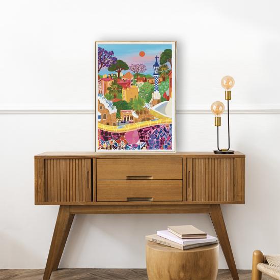 Puzzle Pieces and Peace Parque Güell de 1000 pçs