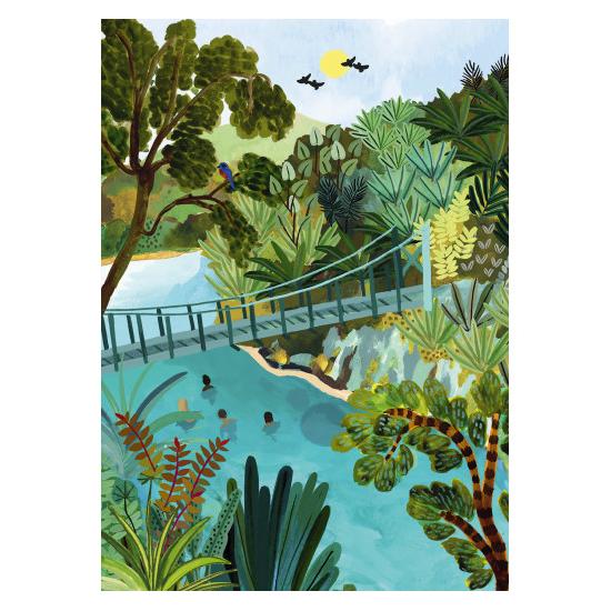 Puzzle Pieces and Peace Piscinas Azuis de 1000 peç