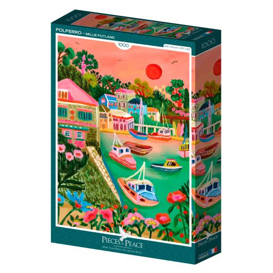 Puzzle Pieces and Peace Polperro de 1000 Pçs