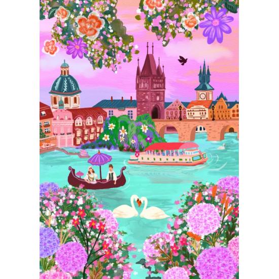 Puzzle Pieces and Peace Praga, República Checa de 500 Pçs