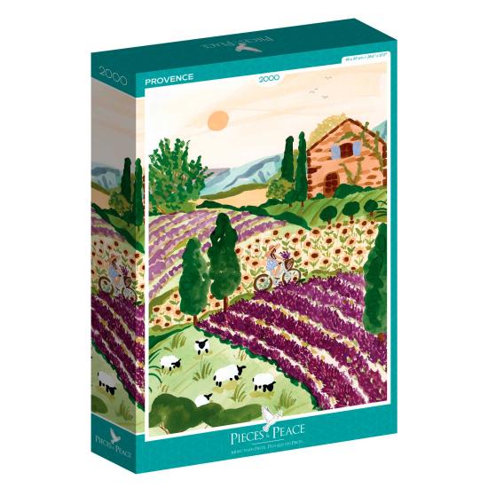 Puzzle Pieces and Peace Provence de 2000 peças Puzzle Pieces and Peace Provence de 2000 peças