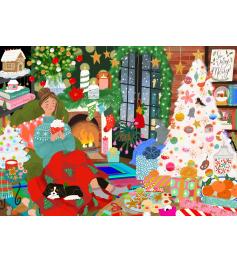Puzzle Pieces and Peace Cantinho De Natal de 1500 peças