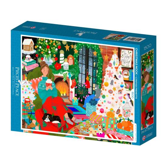 Puzzle Pieces and Peace Cantinho De Natal de 1500 peças