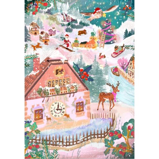 Puzzle Pieces and Peace Floresta Negra no Natal de 1000 peças