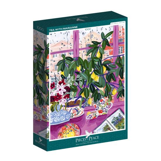 Puzzle Pieces and Peace Chá com Marianne de 1000 peças