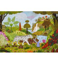 Puzzle Pieces and Peace Tigre Branco de 1500 peças