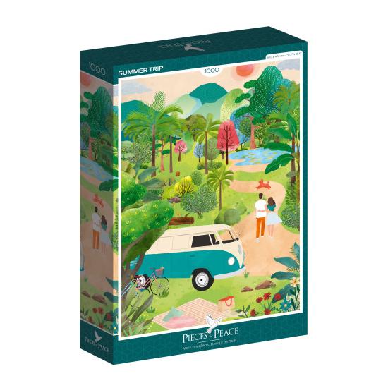 Puzzle Pieces and Peace Viagem de Verão de 1000 peças