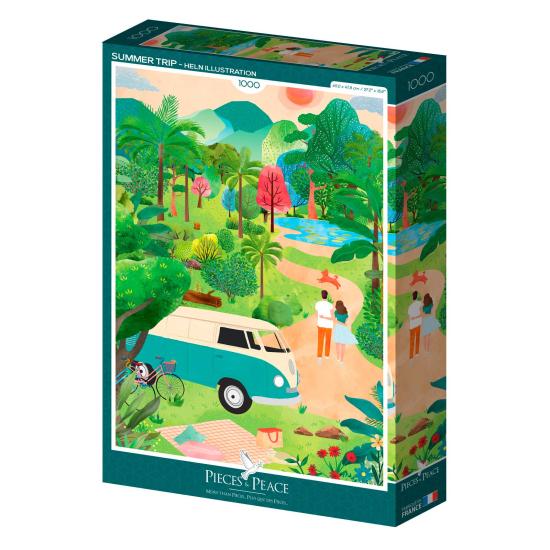 Puzzle Pieces and Peace Viagem de Verão de 1000 peças