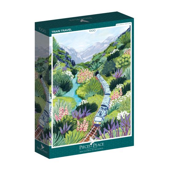 Puzzle Pieces and Peace Viagem de Trem de 1000 peças