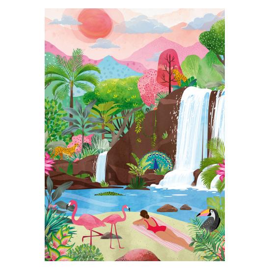 Puzzle Pieces and Peace Vibraçoes Tropicais de 1500 peças