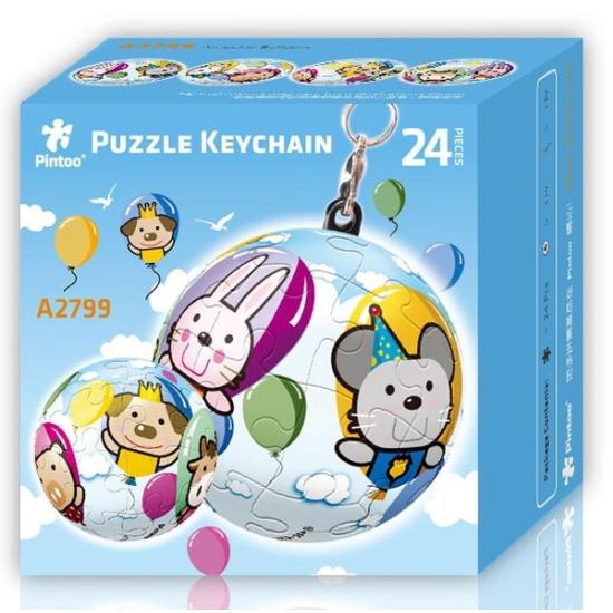 Pintoo 3D puzzle chaveiro balões 24 peças