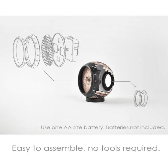 Relógio Pintoo 3D Estilo Country Puzzle 145 Peças