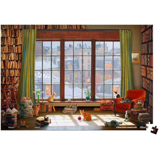 Puzzle Pintoo A Janela dos Gatos MINIATURA de 368 Peças