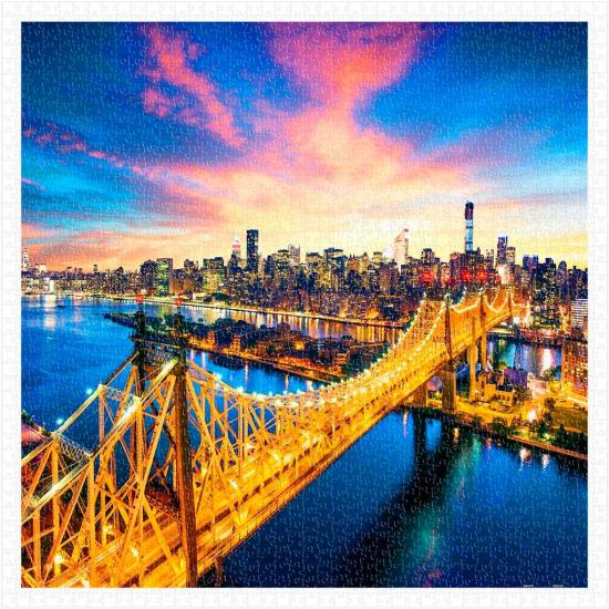 Puzzle Pintoo Manhattan com a Ponte Queensboro de 1600 Pzs