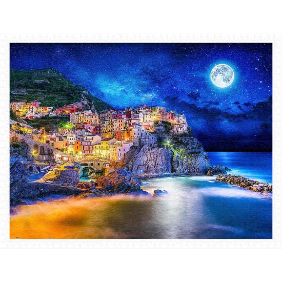 Puzzle Pintoo Noite Estrelada em Cinque Terre 1200 Peças