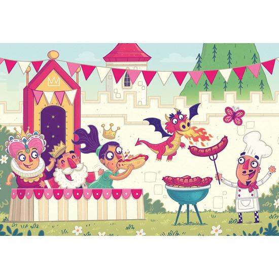 Puzzle-Play Ravensburger Royal Barbecue de 2x24 peças Puzzle-Play Ravensburger Royal Barbecue de 2x24 peças