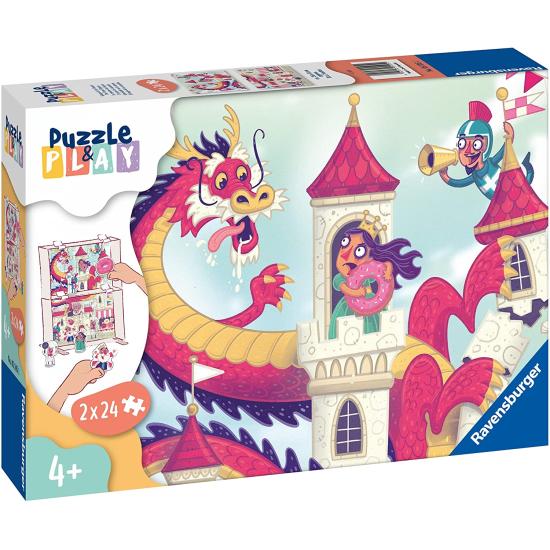 Puzzle-Play Ravensburger Dragon and Donuts 2x24 Pieces