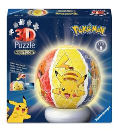 Puzzle Ravensburger 3D Pokémon NightLight de 74 Pçs