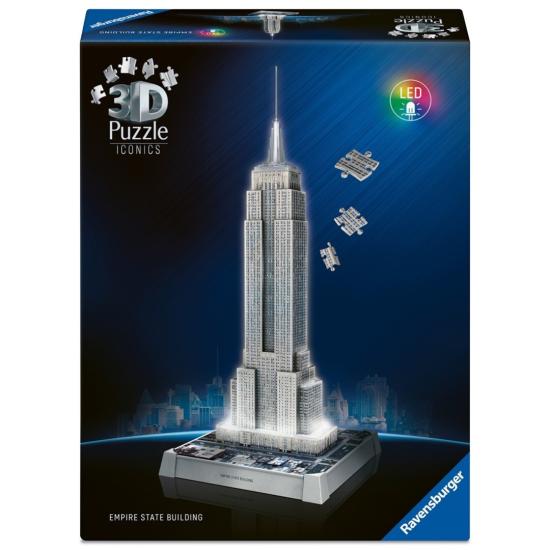 Puzzle Ravensburger 3D Iconics Empire State Building de 241 peça Puzzle Ravensburger 3D Iconics Empire State Building de 241 peça