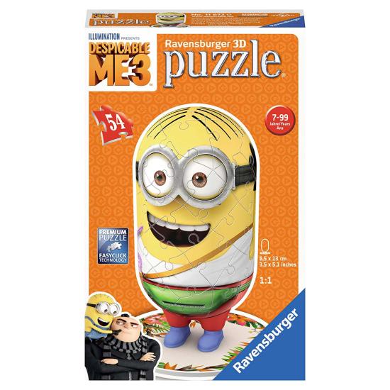 Puzzle turístico Ravensburger 3D Minions 54 peças