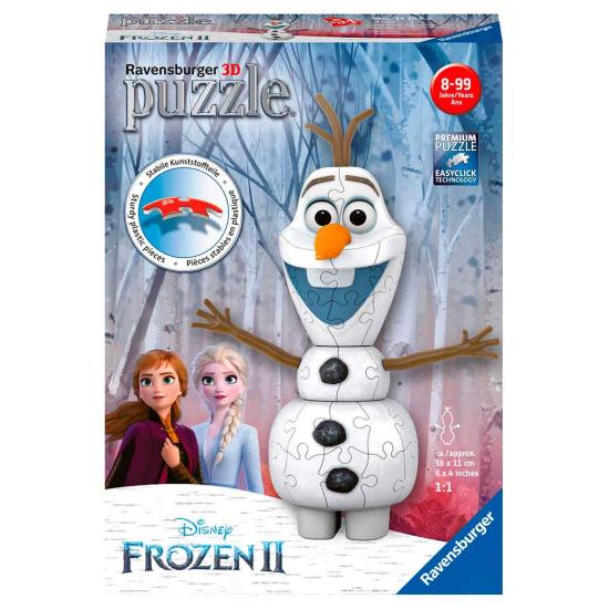 Puzzle Ravensburger 3D Olaf Frozen 2 de 54 peças