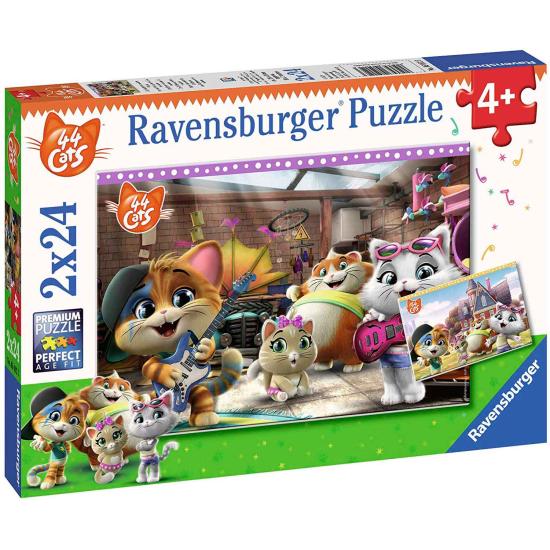 Puzzle Ravensburger 44 Gatos 2x24 Peças