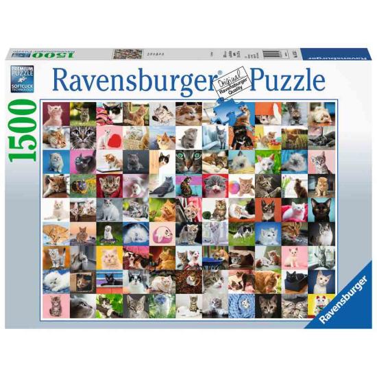 Puzzle Ravensburger 99 gatos de 1500 peças Puzzle Ravensburger 99 gatos de 1500 peças