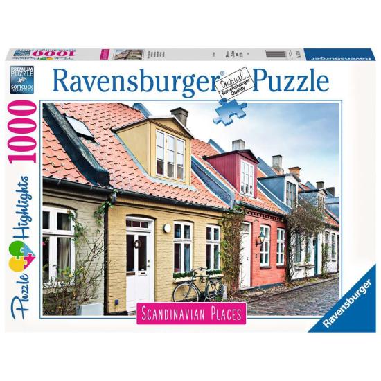 Puzzle Ravensburger Aarhus, Dinamarca de 1000 peças