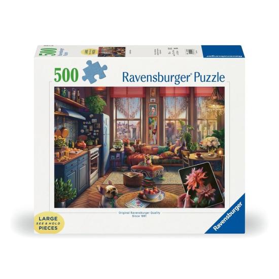 Puzzle Ravensburger Estúdio Boho Aconchegante XXL 500 Pçs