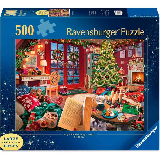 Puzzle Ravensburger Retiro Aconchegante De Natal XXL 500 Pçs
