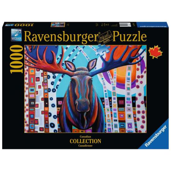 Puzzle Ravensburger Winter Moose 1000 peças