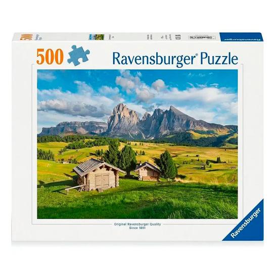 Puzzle Ravensburger Alpe di Siusi, Dolomitas 500 Peças