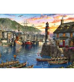 Puzzle Ravensburger Nascer Do Sol No Porto 500 Peças