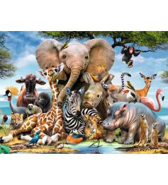 Puzzle Ravensburger African Friends XXL 300 peças