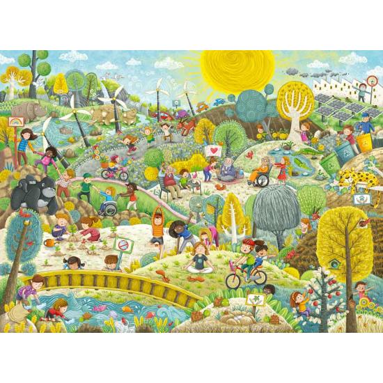 Puzzle Ravensburger Amigos da Terra XXL 200 peças Puzzle Ravensburger Amigos da Terra XXL 200 peças