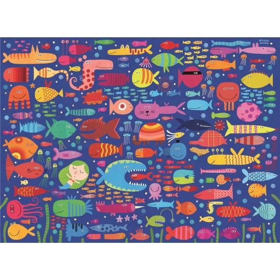Puzzle Ravensburger Amigos Peixes Engraçados XXL 200 peças