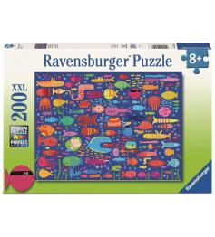 Puzzle Ravensburger Amigos Peixes Engraçados XXL 200 peças