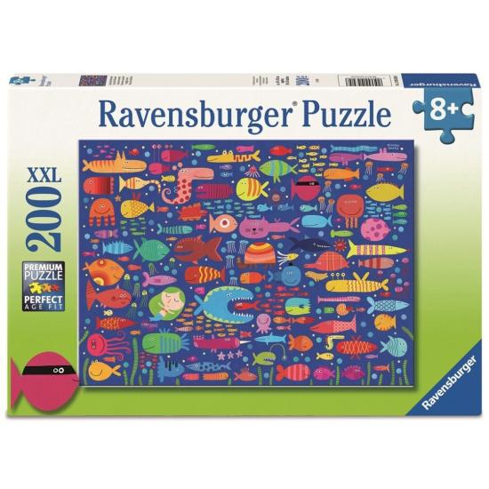 Puzzle Ravensburger Amigos Peixes Engraçados XXL 200 peças